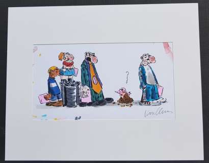 Vuillemin  - Ligne sale - Gag original (grand format) - EO (1998) | Catawiki