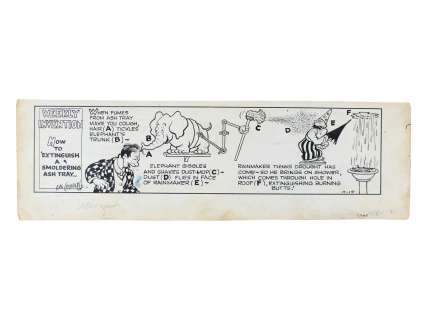Rube Goldberg "Weekly Invention" Original (1940) | Weiss Auctions