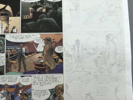 Hermann - Planche originale crayonnée - Jeremiah T13 - Strike - (1988) | Catawiki