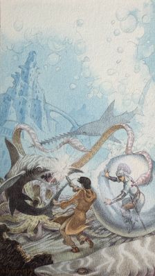 George Barr (American, 1937-2025) | Guardians of the Undine City (1973) | Shasta/Phoenix