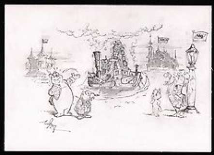 Bommel en Tom Poes - door Wil Raymakers - Orginele potloodtekening voor een poster - Crayon Ã  bord - (2012) | Catawiki