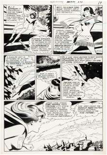 "ADVENTURE COMICS" #391 COMIC PAGE FEATURING SUPERGIRL ORIGINAL ART LOT. | Hake’s