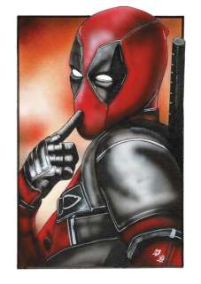 Deadpool - Original Painting - Diego Septiembre - EO | Catawiki