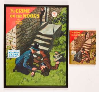 Sexton Blake/The Crime on the Moors original cover artwork by Eric Parker for… | Comic Book Auctions ltd
