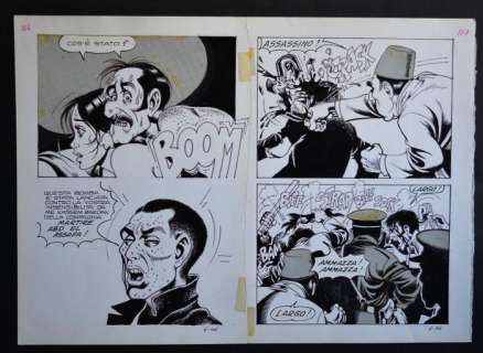 Lo Sconosciuto #6 - Magnus - 2x original pages - Page volante - EO - (1976) | Catawiki