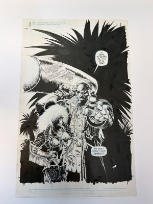 Lot 25 - Frank Miller – Comics Retailer #64 “Sin City” Cover Original Art (1997) | Oberon Auctions