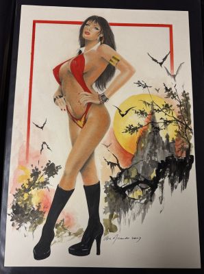 Alex Miranda | Vampirella Painting (2003) By Alex Miranda | ComicArtFans Classifieds