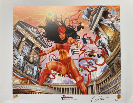 Greg Horn | Elektra (2001) Df Signed & Numbered Print By Greg Horn | ComicArtFans Classifieds