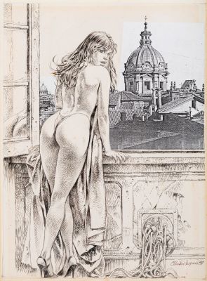 Lot 78 - Serpieri Paolo Eleuteri - "Druuna in Rome", 1987 | Urania Casa d’Aste