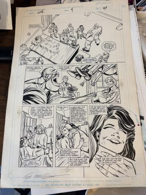 Tom Morgan | The Last Published Page of the Original Marvel New Universe By Tom Morgan the War Iss 4 Pg 47 By Tom Morgan | ComicArtFans Classifieds