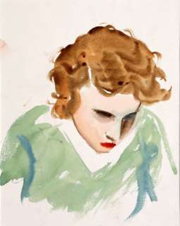 Hergé | Belle aquarelle de l’artiste représentant sa prem… | Banque Dessinée