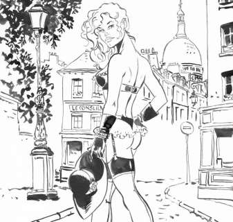 Meynet, Félix - Dessin original - Mirabelle Ã  Montmartre, Paris (2016) | Catawiki