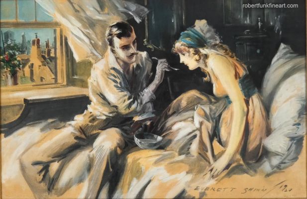 Everett Shinn | Everett Shinn , Hearts Unreasoning, By Sarah Bernhardt the First of Six Romances of the French Stage, 1920 | ComicArtFans Classifieds