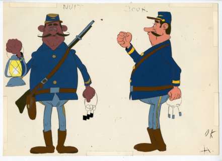 Studios Idéfix - Original Colour Model Cel - La Ballade des Dalton - (1978) | Catawiki