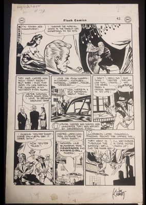 Joe Kubert, Joe Kubert | Joe Kubert Published Flash Comics #72 Hawkman Page ! 1946 ! Ultra Rare ! | ComicArtFans Classifieds