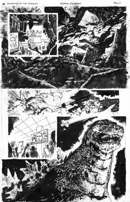 Gabriel Hardman | Godzilla Vs Los Angeles - Page 6 By Gabriel Hardman | ComicArtFans Classifieds