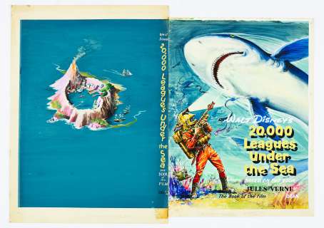 Walt Disney’s 20,000 Leagues Under The Sea original 2 board artwork (1955) painted and signed by | Comic Book Auctions ltd