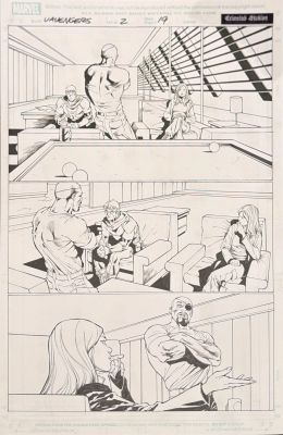 Carlos Pacheco | Ultimate Avengers #2 Page 19 Original Art By Carlos Pacheco - Nick Fury, Hawkeye & Carol Danvers - Project Avengers | ComicArtFans Classifieds
