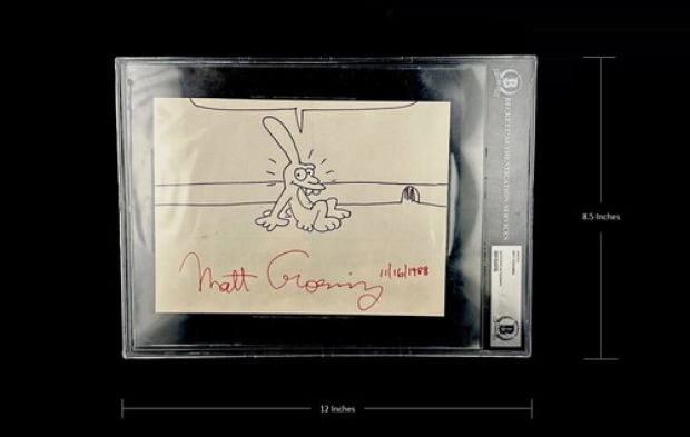 Matt Groening Signed Life In Hell Sketch Pre-Simpsons Bongo Comic Art Very RARE | eBay US