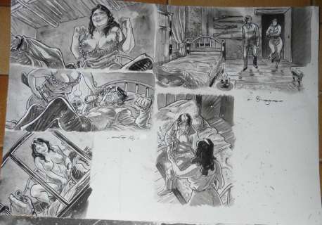 Bingono, Brice - 3 Planches de cases originales - Jackal - (2018) | Catawiki