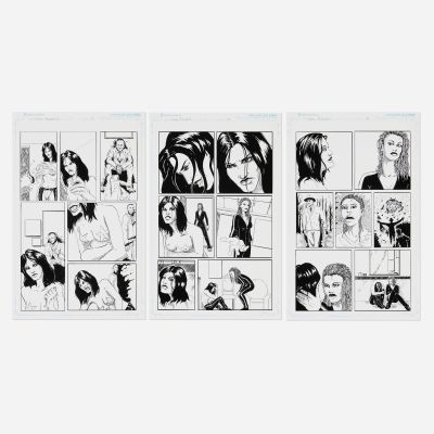 Lot 154 - Joseph Schmalke, Cherry Blackbird #1 Story Pages 12, 13, and 14 Original Art (Scout Comics, 2021) | Landry Pop Auctions