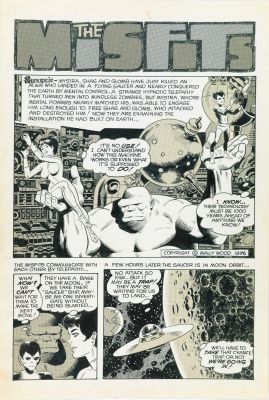 Lot 571 - Wood Wally - "Heroes, Inc. - Misfits", 1969 | Urania Casa d’Aste