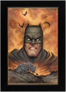 "THE DARK KNIGHT RETURNS" HOMAGE ORIGINAL ART BY MARK ROMANOSKI. | Hake’s
