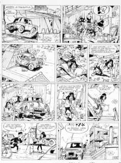 Gos | Gil Jourdan, planche n°39 Ã  l’encre de Chine de … | Banque Dessinée