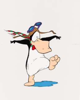 BERKE BREATHED (1957- ) / BLOOM COUNTY Drawing and illustration cel for "A Wish for Wings that Work" TV special. | Swann Galleries