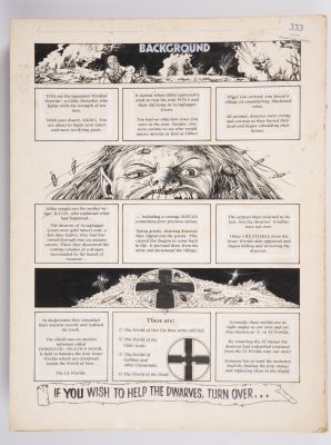 Lot 214 - Nik Williams 2000 AD Diceman #2 Ink Story Pages (IPC Magazine, 1986) Total 18 | Stanley Gibbons Baldwin’s