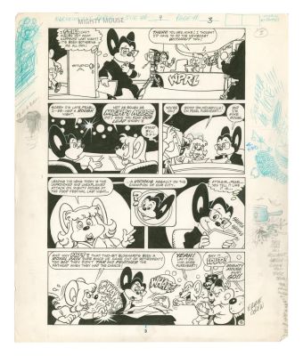 Lot 929 - Mighty Mouse Original Marvel Comic Book Art. | Van Eaton Galleries