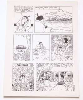 Harry Mickson 1 - Planche originale - Hommage Ã  Hergé et Tintin - (1999) | Catawiki