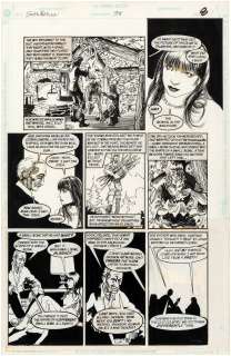 "SANDMAN" VOL. 2 #38 COMIC BOOK PAGE ORIGINAL ART BY DUNCAN EAGLESON. | Hake’s