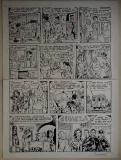 De geverniste vernepelingskes  - Originele pagina (p.1) - Gag ’Andrea Croonenberghs en Joke Devynck’ | Catawiki