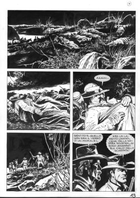 Pasquale Frisenda | TEX n.635 – Il segreto del giudice Bean – Pag.13 | Avalon Comic Art