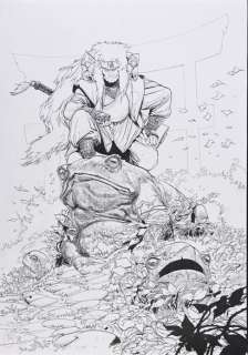 50. Toulhoat, Ronan... - Lot 50 - 50. Toulhoat, Ronan (Né en 1984) Hommage à Naruto. Illustration...