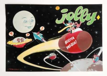 Perogau Couverture... | PEROGAU Couverture de la revue italienne Jolly Gouache,... | Vermot et Associés