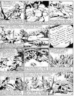 Chott - Â«Mowg fils de la BrousseÂ». Encre de Chine pour la planche 11 de cet