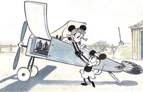 Mickey Invites Minnie To Fly - Original Painting - Tony Fernandez Signed - Art original | Catawiki