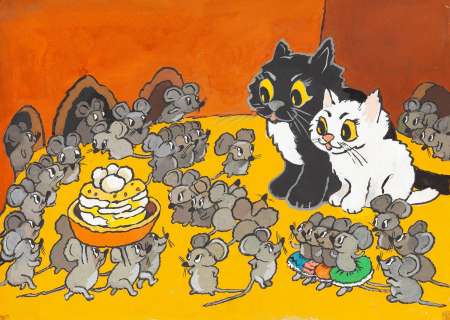 Julitta Karwowska-Wnuczak (1935) | Julitta Karwowska-Wnuczak | "Filemon i Bonifacy", projekt ilustracji, 1980 | Desa Unicum