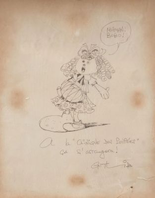 [Dessin Original] Gotlib,... | [DESSIN ORIGINAL] GOTLIB, Marcel Dessin original à... | Nice Enchères