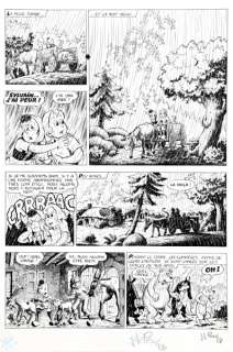 Pesch - Sylvain et Sylvette, planche n°15 Ã  l‘encre de C…
