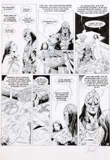 Xavier | Croisade, planche n°41 Ã  l’encre de Chine et au … | Banque Dessinée