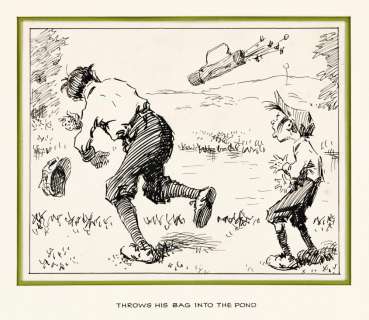 ARTHUR B. FROST (1851-1928) "He Got Madder and Madder and Madder." [CARTOONS / COMICS / GOLF] | Swann Galleries