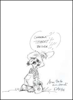 Dany. Dessin dédicacé Olivier Rameau | BDEnchères