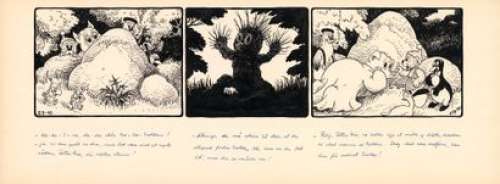 Lot 29 - Vilhelm HANSEN (1900-1992) - Petzi et les lutins Encre de…