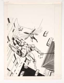 Jean FRISANO (1927-1... - Lot 220 - Couverture Original NOVA N° 57, encre de chine avec...