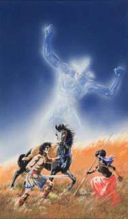 Franz (Drappier) - FRANZ JUGURTHA - "LE GRAND ANCÊTRE" - Gouache originale de la Couvertu