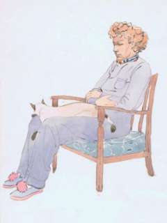 Hergé (Georges Remi Dit) | HERGÉ Â«Germaine et son chatÂ». Gouache sur papier. Format 26 x… | Tessier Sarrou