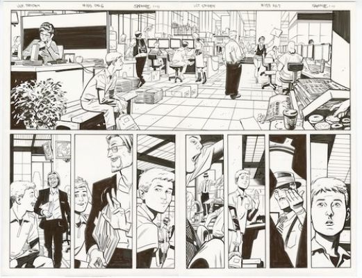 Ultimate Spider-Man #155 pages 6 & 7 Original Art Chris Samnee
